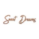 Decoración de madera Letras 3D Sweet Dreams - caoba