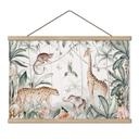 Kinderkamer Textielposter Dieren in de jungle - Kvilis