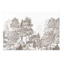 Textielposter Bos met boslandschap in beige - Ms Tiff