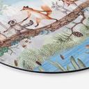 Wanddecoratie Dierenuitstapje in de Natuur - Oliver Robins - Alu-Dibond - Rond