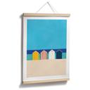 Poster Strandhuisjes aan zee - Rivers