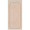 Wandpanelen Wandbekleding zand met houtnerf met sierbiesoptiek