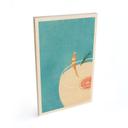 Houten Wanddecoratie Zomercocktail bij het zwembad - Rivers