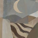 Fotobehang Lunar Drift - Abstracte Figuren - Sir Edward x Grigory Gladarev