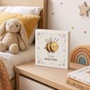 Holzbild zum Hinstellen - Biene mit Mutmachspruch 'Ich bin wertvoll'