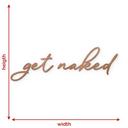 Träbokstäver get naked - Mahogny