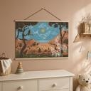 Kinderkamer Textielposter Spiritueel dierenrijk in de nacht - Oliver Robins