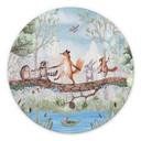 Wanddecoratie Dierenuitstapje in de Natuur - Oliver Robins - Alu-Dibond - Rond