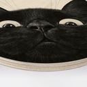 Tableau sur bois Chat noir amusant - Korenkova - Rond