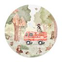 Poster Dieren Brandweer in het Bos - Oliver Robins - Rond