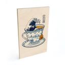 Houten Wanddecoratie Grote Golf-thee in Hokusai-stijl - Trinidad