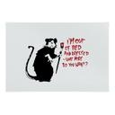Textielposter - Out Of Bed - Banksy