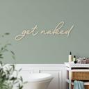 Träbokstäver get naked - Poppel