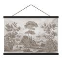 Textielposter Landschap met tuinlandschap in beige - Ms Tiff