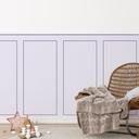 Panneaux muraux revêtement mural lilas pastel avec cadre