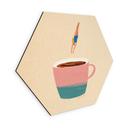 Hexagone Tableau Plongeon dans le café - Rivers - Alu-Dibond