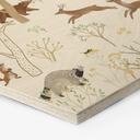 Hexagon Houten Wanddecoratie Vrolijk Bosleven met Dieren - Oliver Robins