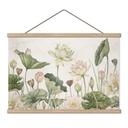 Textielposter Waterlelie-idylle in pastel - Sir Edward