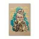 Houten Wanddecoratie Stilte Toont Intelligentie Pop Art - Habib