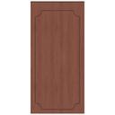 Wandpanelen Wandbekleding roestbruin met houtnerf met sierbiesoptiek