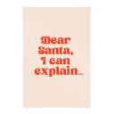 Póster de tela navideño - Querido Papá Noel, puedo explicarlo... - Prints by Ayleen