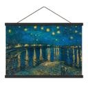 Textielposter - Sterrennacht 1888 - van Gogh
