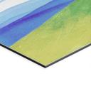 Wanddecoratie Bergweide met uitzicht - Rivers - Alu-Dibond