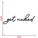 Akrylbokstäver get naked