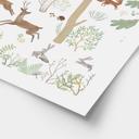 Poster Vrolijk Bosleven met Dieren - Oliver Robins