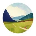 Poster Zomerwandeling bij het bergmeer - Rivers - Rond