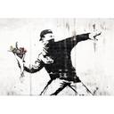 Papier peint photo Banksy - Le lanceur de fleurs