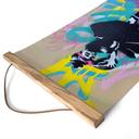 Stoffbild Ballerina mit Football Graffiti - Habib - 30x45 cm