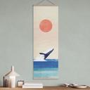Textielposter Walvis in de zee - Rivers - Panorama