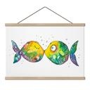 Textielposter Fish in Love - Hagenmeyer