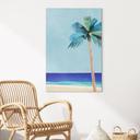 Wanddecoratie Vakantiestrand met palmboom - Rivers - Alu-Dibond