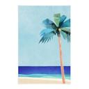 Textielposter Vakantiestrand met palmboom - Rivers