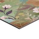 Wanddecoratie Vossenfamilie op de Bloemenweide - Oliver Robins - Alu-Dibond