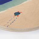 Tableau sur bois Petite tortue au bord de la mer - Rivers - Rond