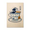 Houten Wanddecoratie Grote Golf-thee in Hokusai-stijl - Trinidad