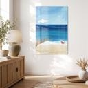 Acrylglas schilderij Zomerstrand met hond aan zee - Rivers