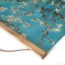 Textielposter - Amandelbloesem zwart-wit - van Gogh