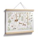 Poster Vrolijk Bosleven met Dieren - Oliver Robins