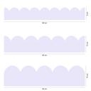 Sticker mural frise ondulée lilas pastel