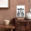 Présentoir de table Hibou amusant avec café - Korenkova