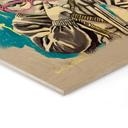 Houten Wanddecoratie Stilte Toont Intelligentie Pop Art - Habib