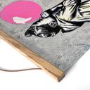 Stoffbild Pink Bubblegum Streetart - Habib - 30x20 cm