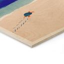 Tableau sur bois Petite tortue au bord de la mer - Rivers