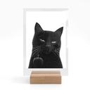 Présentoir de table Chat noir effronté - Korenkova