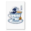 Wanddecoratie Grote Golf-thee in Hokusai-stijl - Trinidad - Alu-Dibond