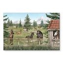 Wanddecoratie Paardenwei in het Natuurpark - Oliver Robins - Alu-Dibond